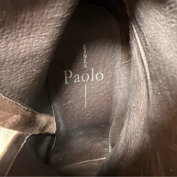 Linea Paolo Size 7.5 Bootie Stiletto Heel Leopard Print Zipper Close Pointed Toe - Picture 7 of 13